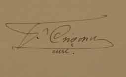 Signature de François CHOCHON Signature de François CHOCHON