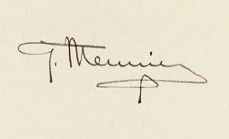 Signature de Georges MEUNIER Signature de Georges MEUNIER