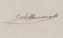 Signature de Jules Joseph HENNECART
