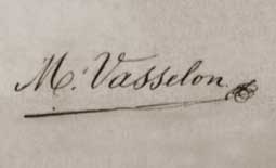 Signature de Marius VASSELON