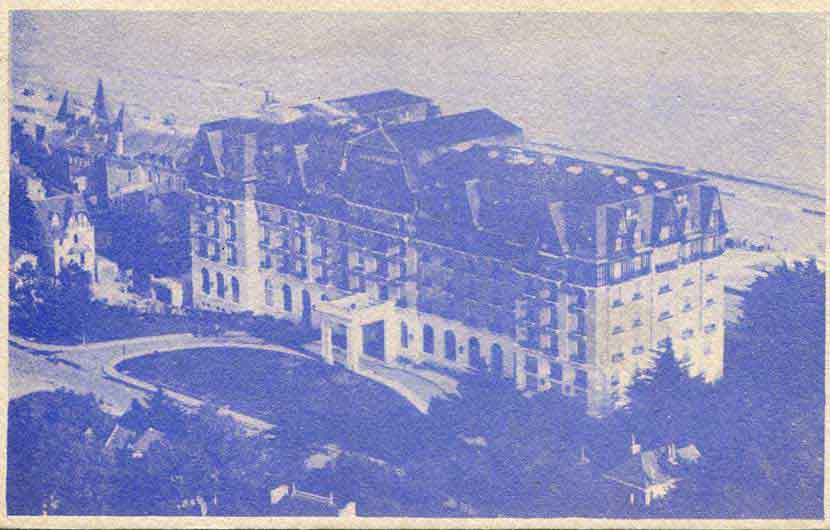 Vue aérienne de l'Hôtel Hermitage coté nord