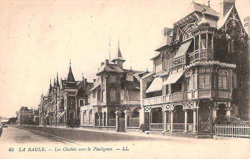 Villa Ker Vary, vue du boulevard vers Le Pouliguen depuis l'Avenue de la Concorde